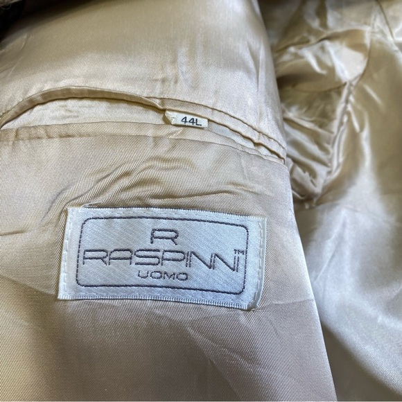 R Raspinni Uomo Brown Blazer, 44L - Picture 9 of 9